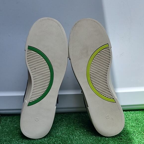 H&M X GOOD NEWS ALLDAY SNEAKERS GALAXY SHOELACES WOMEN'S SIZE 9 LIKE NEW - Picture 10 of 16